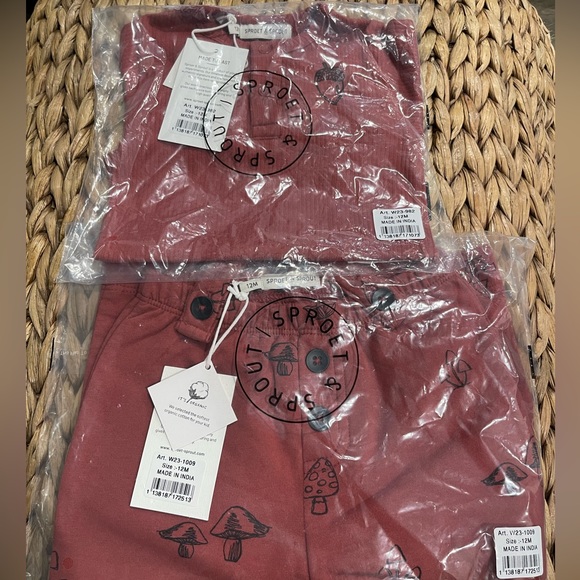 Sproet & Sprout baby sweatpants & long sleeve set - Picture 4 of 9